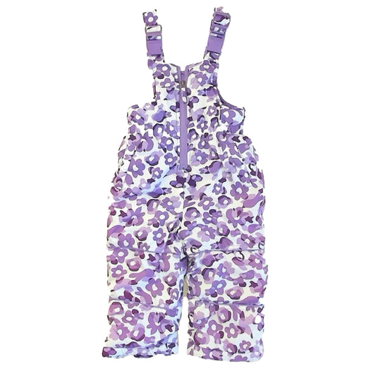 Pink Platinum Girls Purple | White Snow Pants Size: 24 Months Purple | White