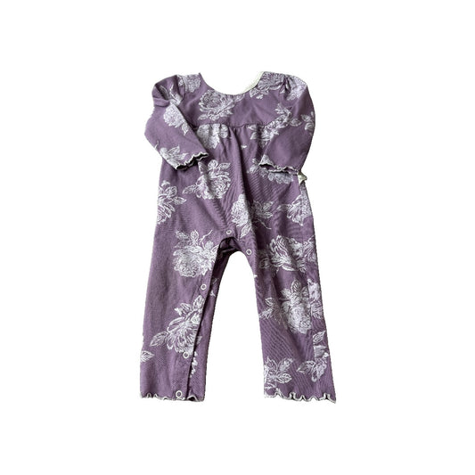 Burt's Bees Girls purple | White Long Sleeve Outfit Size: 18 months purple | White