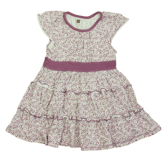 Tea Girls Purple | White Dress Size: 2T Purple | White