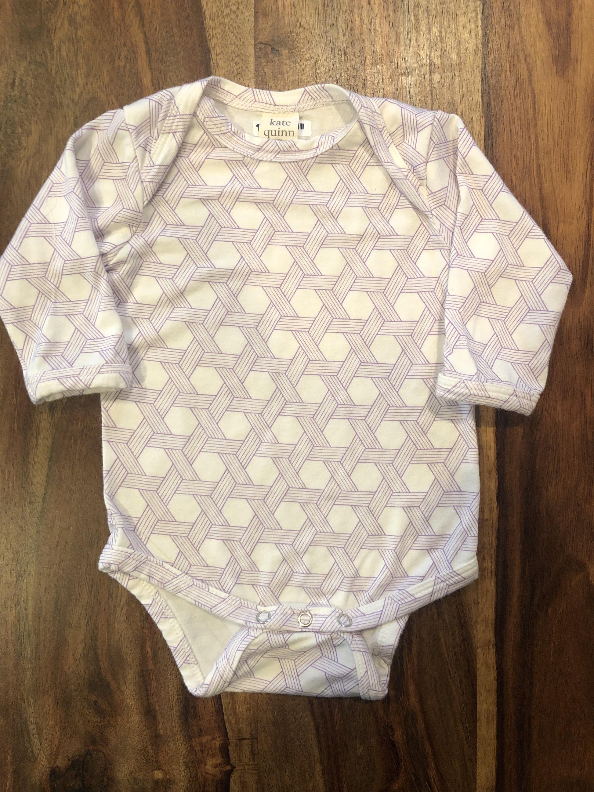 Kate Quinn Girls purple | White Onesie Size: 0-3 months purple | White