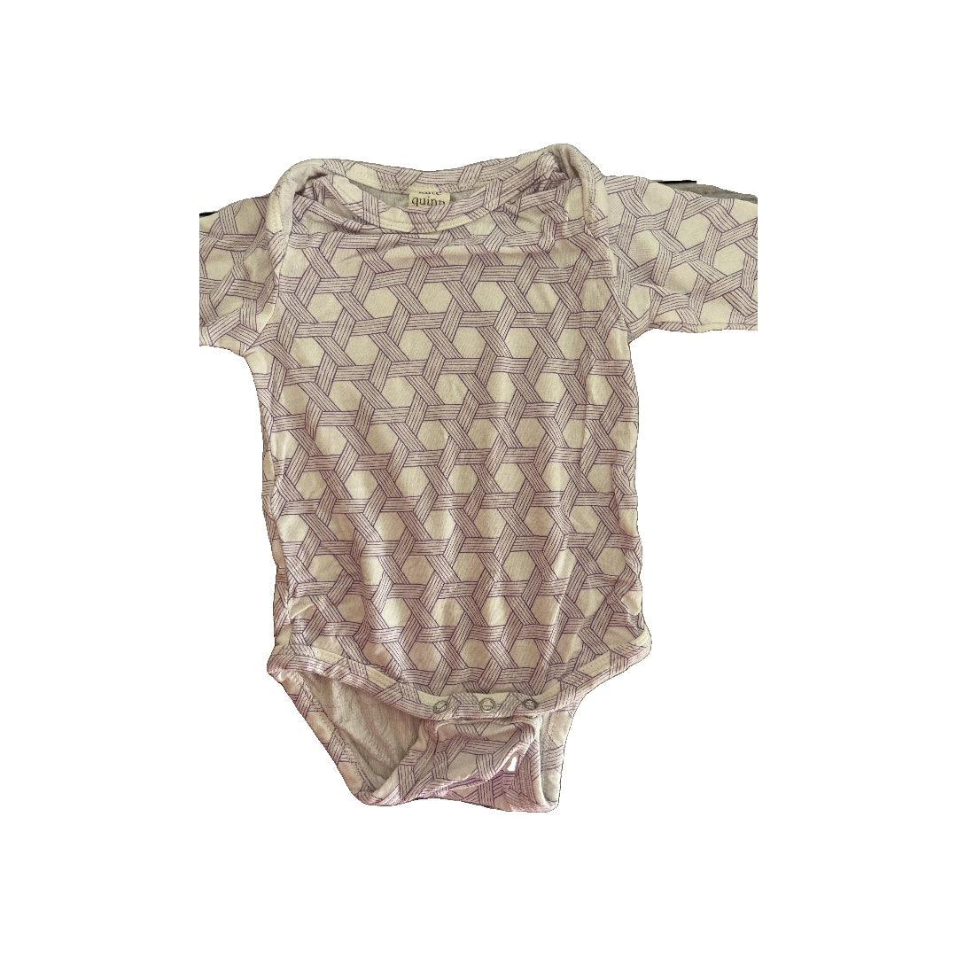 Kate Quinn Girls purple | White Onesie Size: 0-3 months purple | White