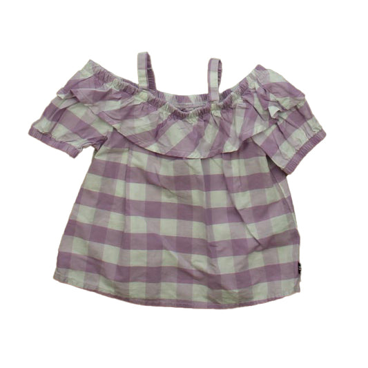 Nautica Girls Purple | White Blouse Size: 3T