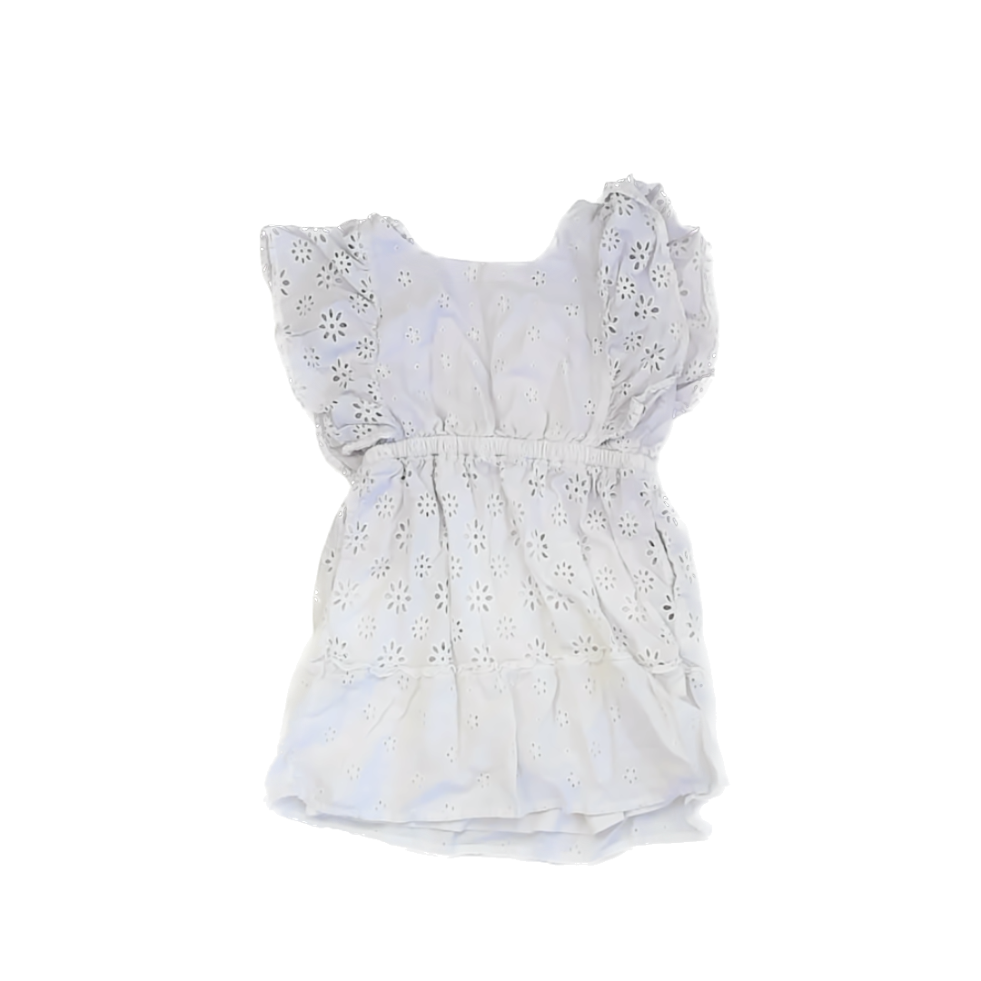 Rockets Of Awesome Girls Purple | White Dress Size: 4T Purple | White