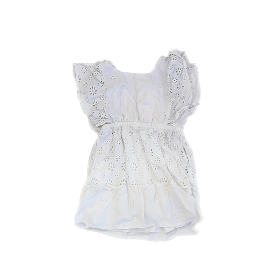Rockets Of Awesome Girls Purple | White Dress Size: 4T Purple | White