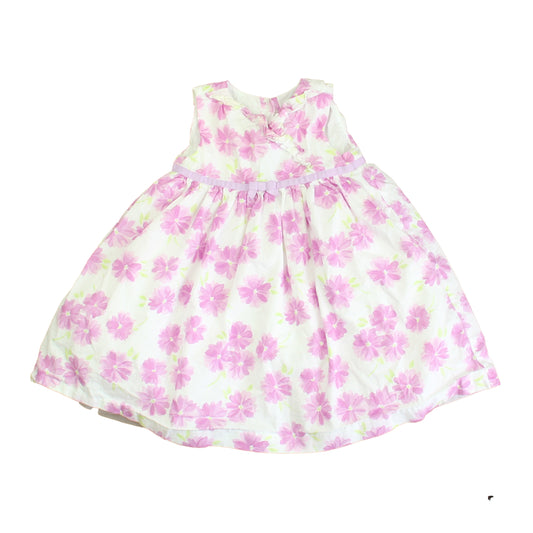Gymboree Girls Purple | White Dress Size: 12-18 Months Purple | White
