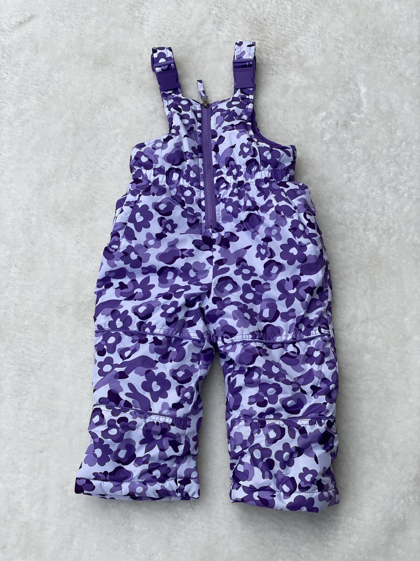 Pink Platinum Girls purple | White Snow Pants Size: 24 months purple | White