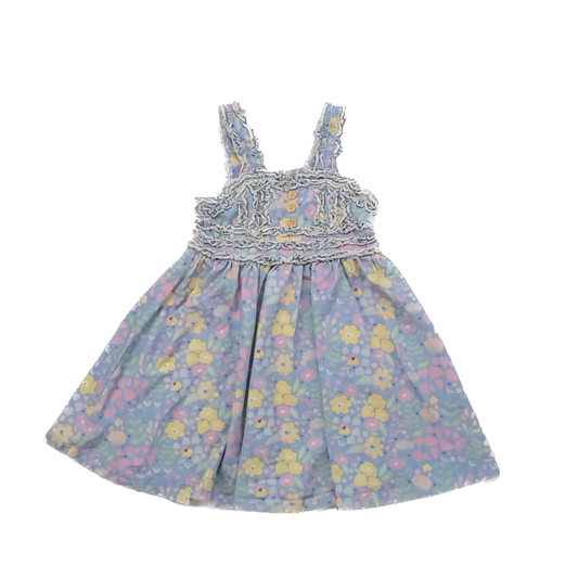 Matilda Jane Girls Purple | Yellow Floral Dress Size: 5T Purple | Yellow Floral