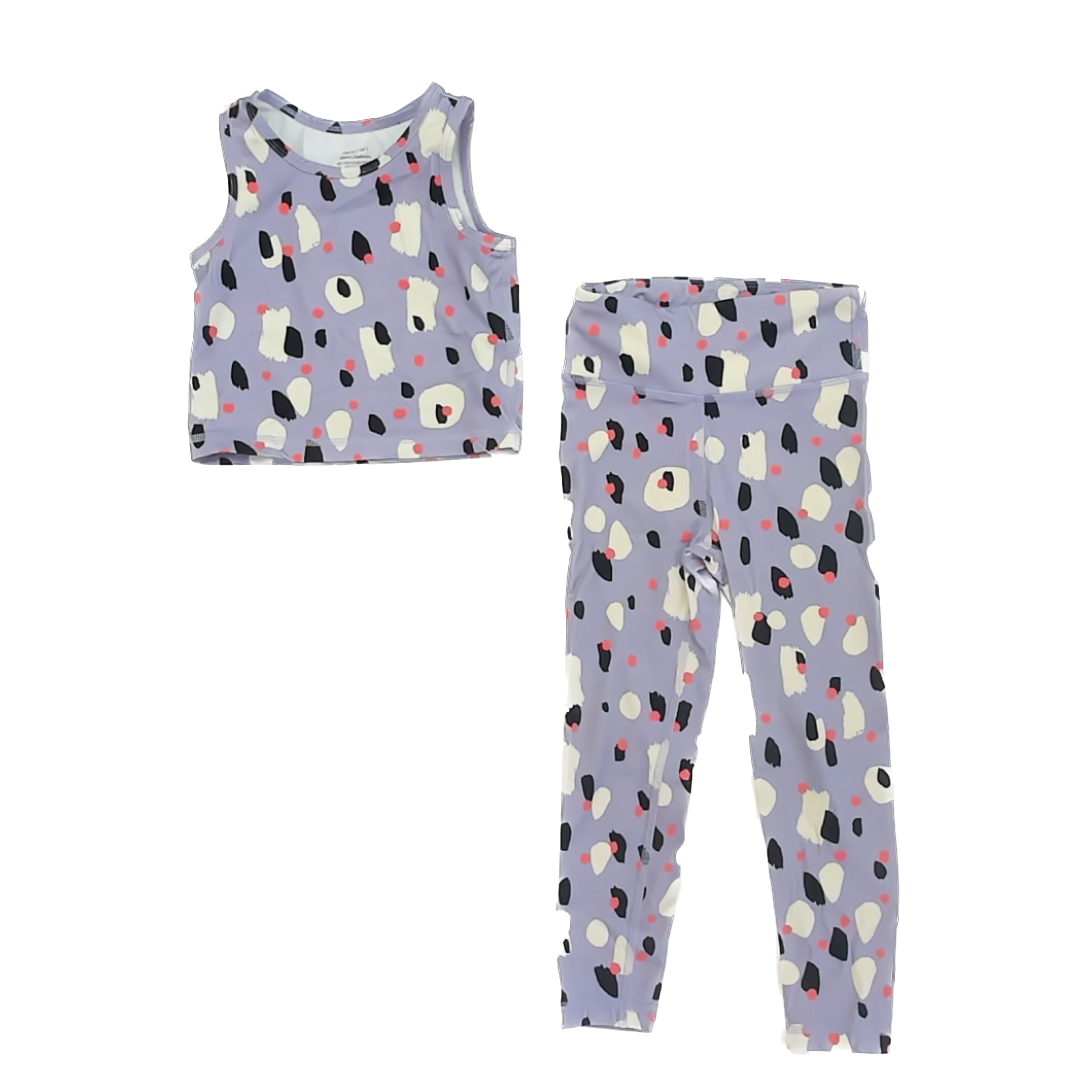 Hanna Andersson Girls Purple Sportswear Size: 4T Purple