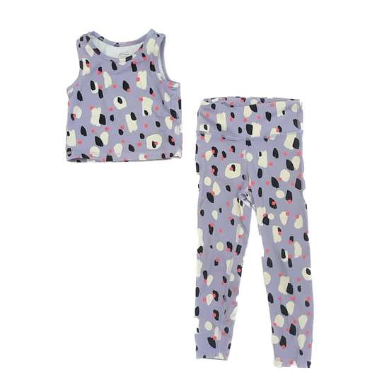 Hanna Andersson Girls Purple Sportswear Size: 4T Purple
