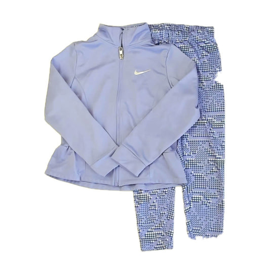 Nike Girls Purple Apparel Sets Size: 6 Years Purple