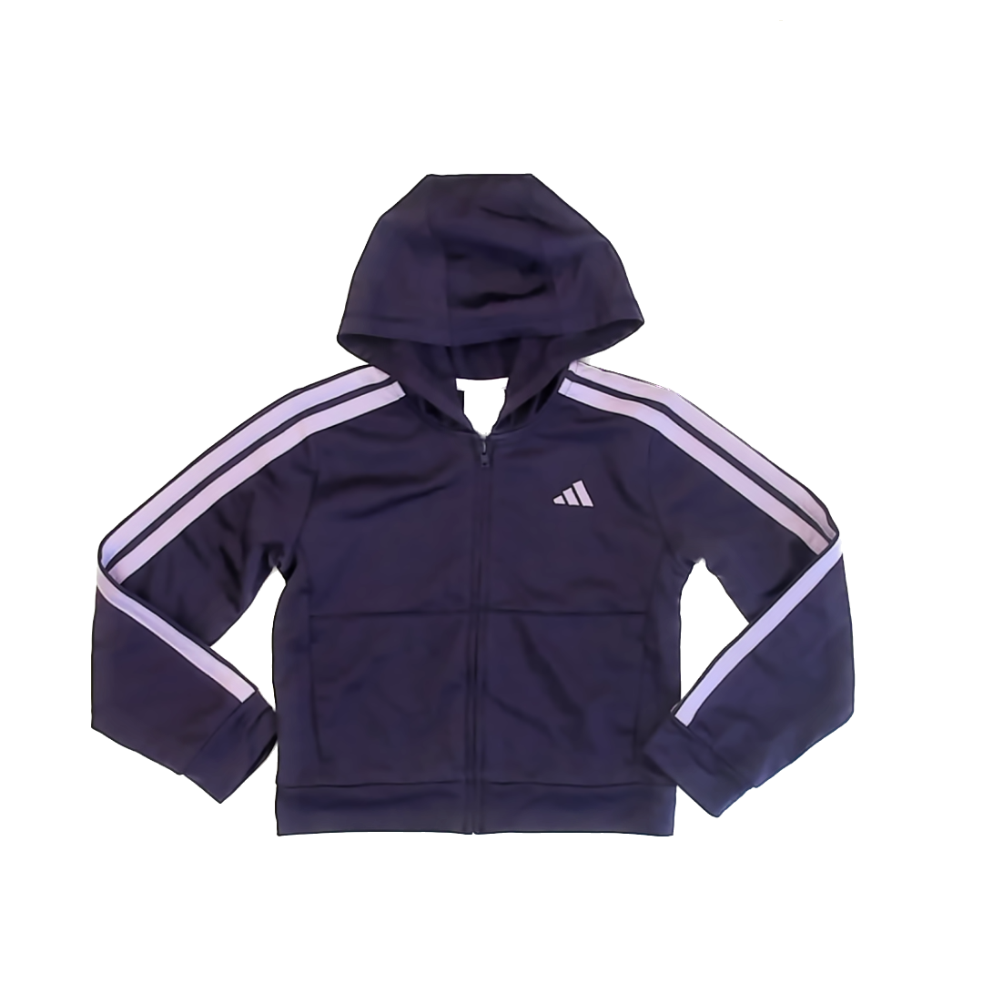 Adidas Girls Purple Athletic Top Size: 6 Years Purple