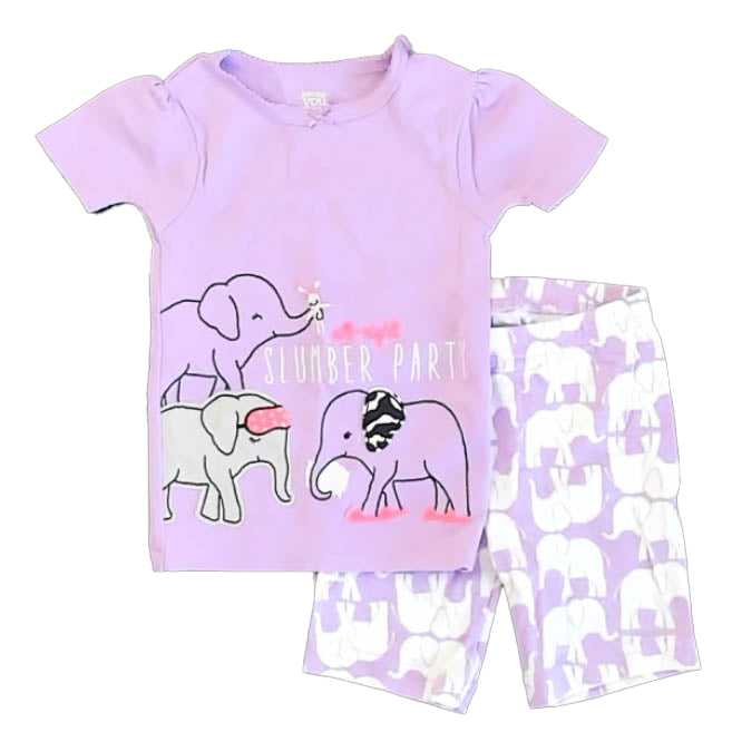 Carter's Girls Purple 2-piece Pajamas Size: 18 Months Purple