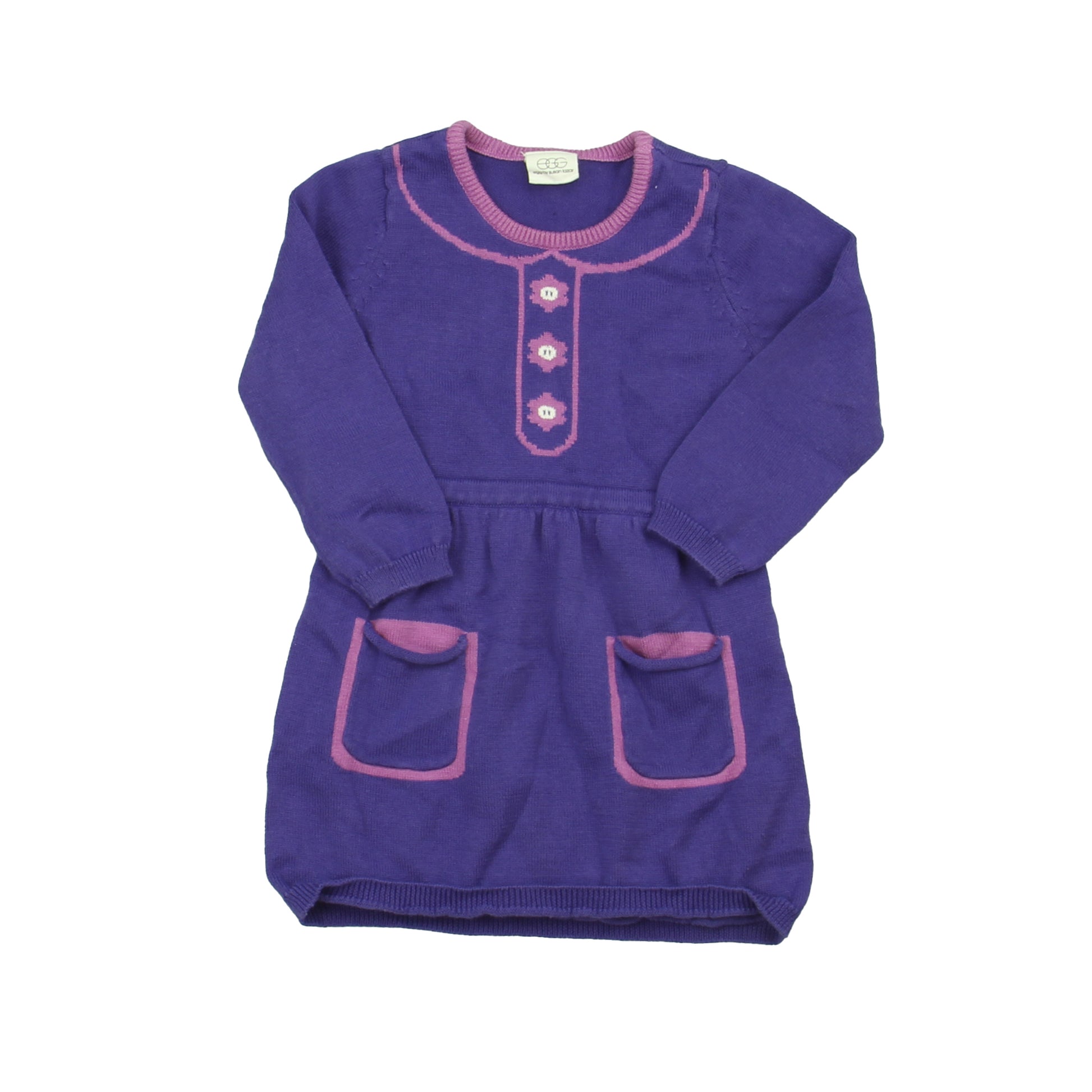 Egg Girls Purple Sweater Dress Size: 6 Months Purple