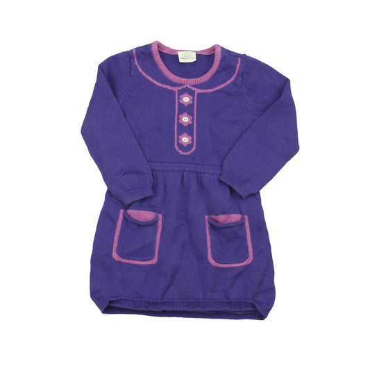 Egg Girls Purple Sweater Dress Size: 6 Months Purple