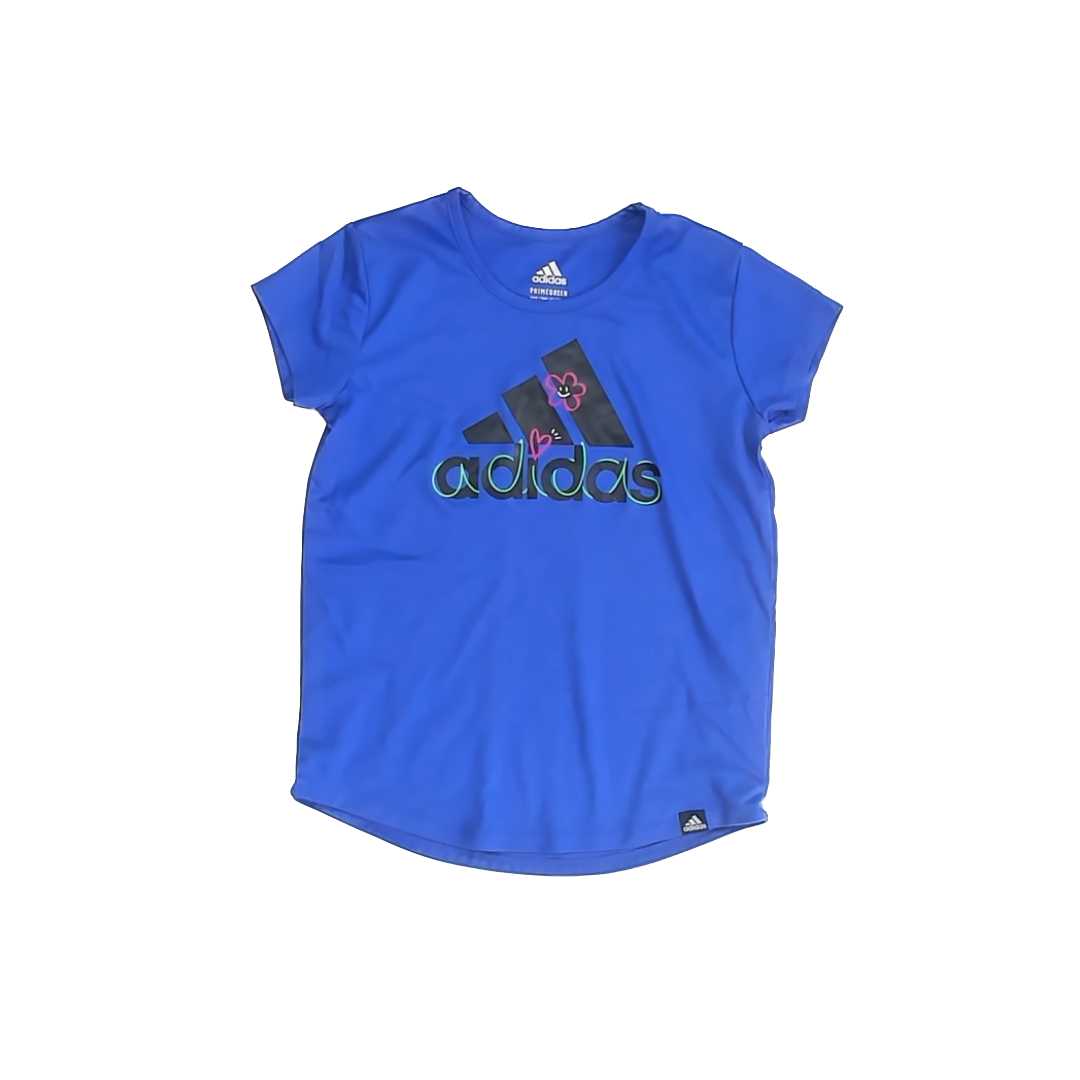 Adidas Girls Purple Athletic Top Size: 7-8 Years Purple