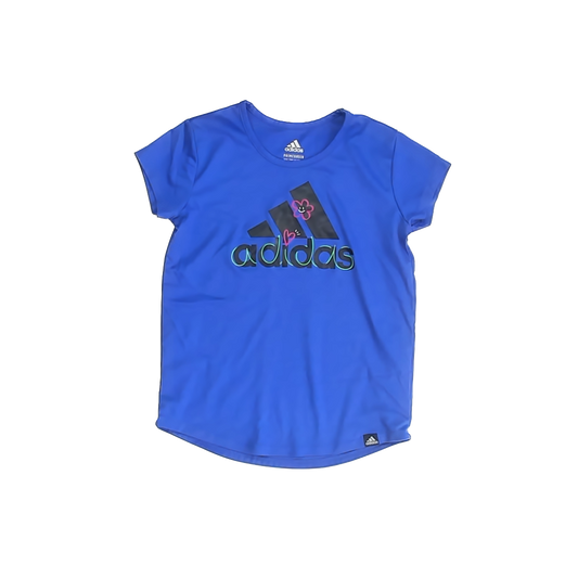 Adidas Girls Purple Athletic Top Size: 7-8 Years Purple