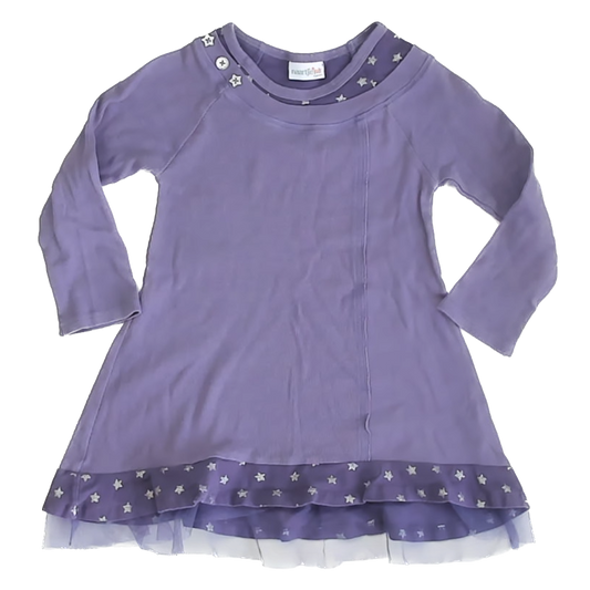 Naartije Girls Purple Dress Size: 6 Years Purple