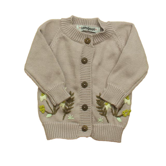 Lamgool Girls Purple Cardigan Size: 6-12 Months