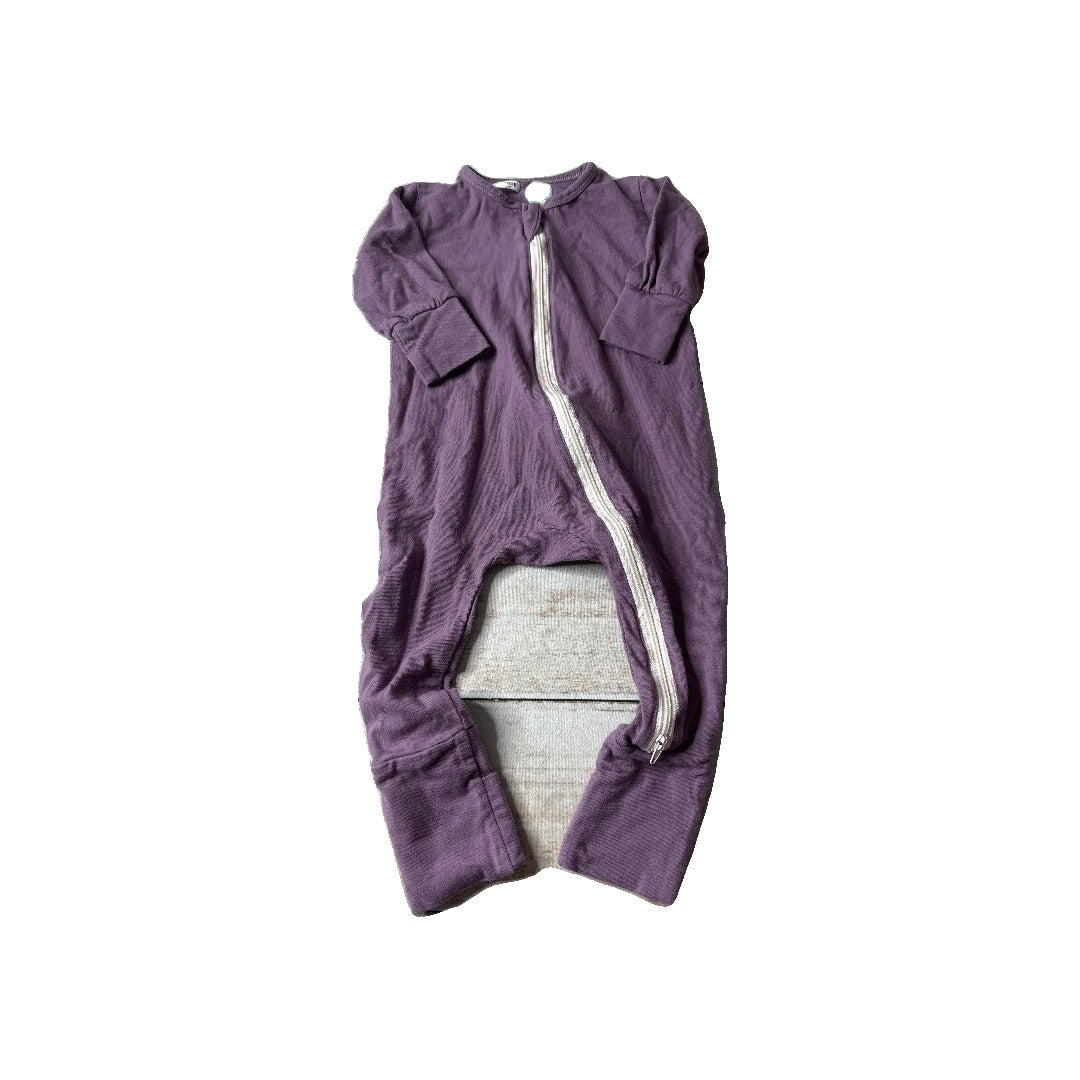 Elephant Moon Unisex purple Pajamas Size: 6-12 months purple