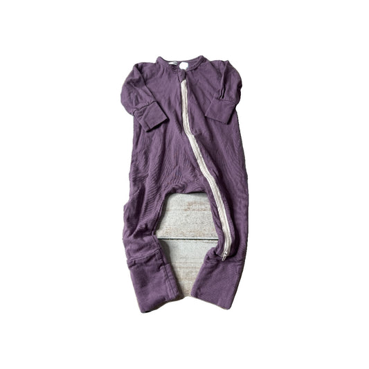 Elephant Moon Unisex purple Pajamas Size: 6-12 months purple
