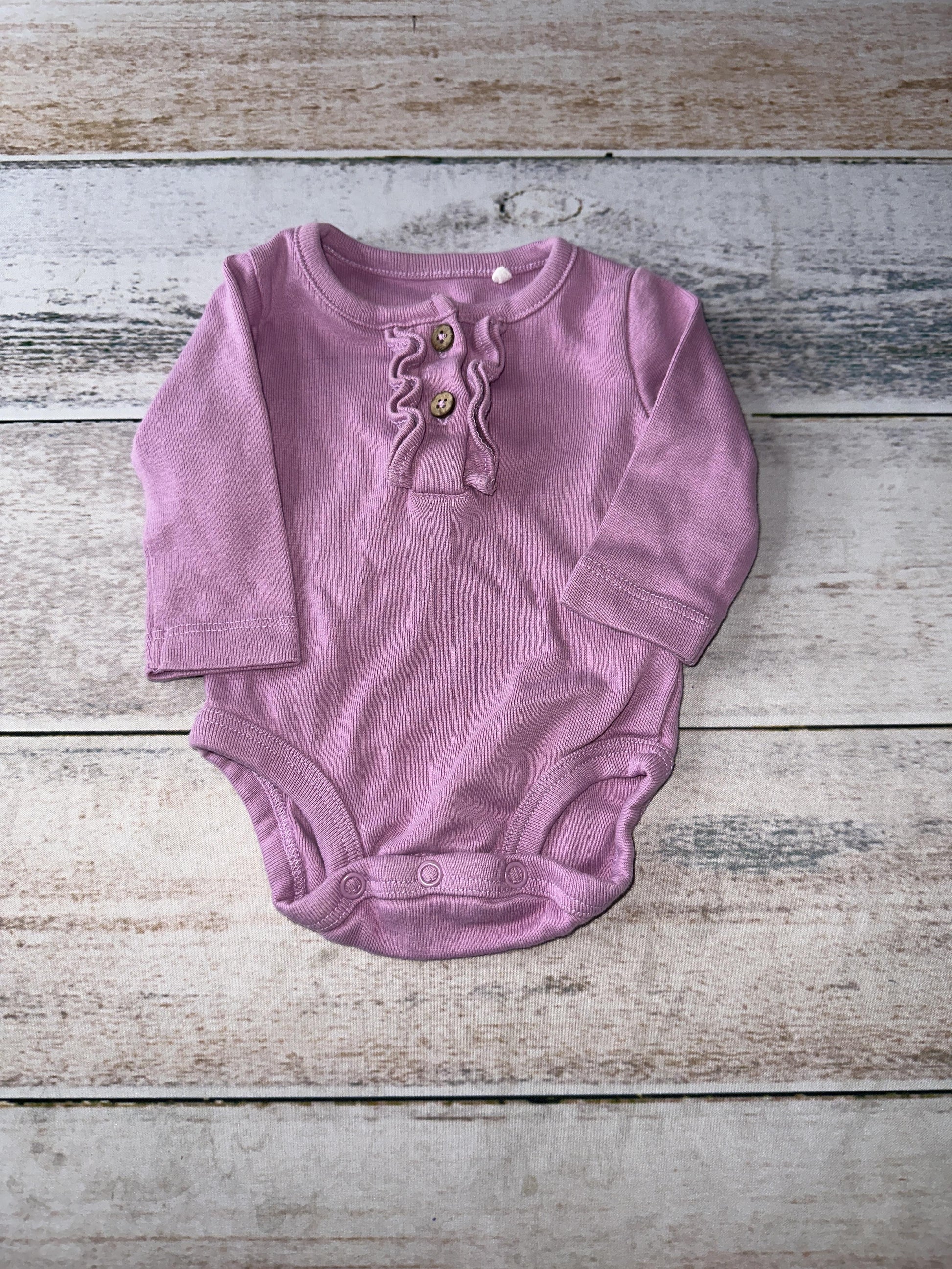 Oliver & Rain Girls purple Onesie Size: Newborn purple