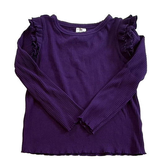 Play by Little Sleepies Girls Purple Long Sleeve Shirt Size: 3T Purple