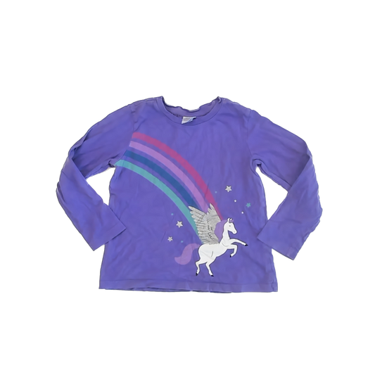 Hanna Andersson Girls Purple Long Sleeve T-Shirt Size: 6-7 Years Purple