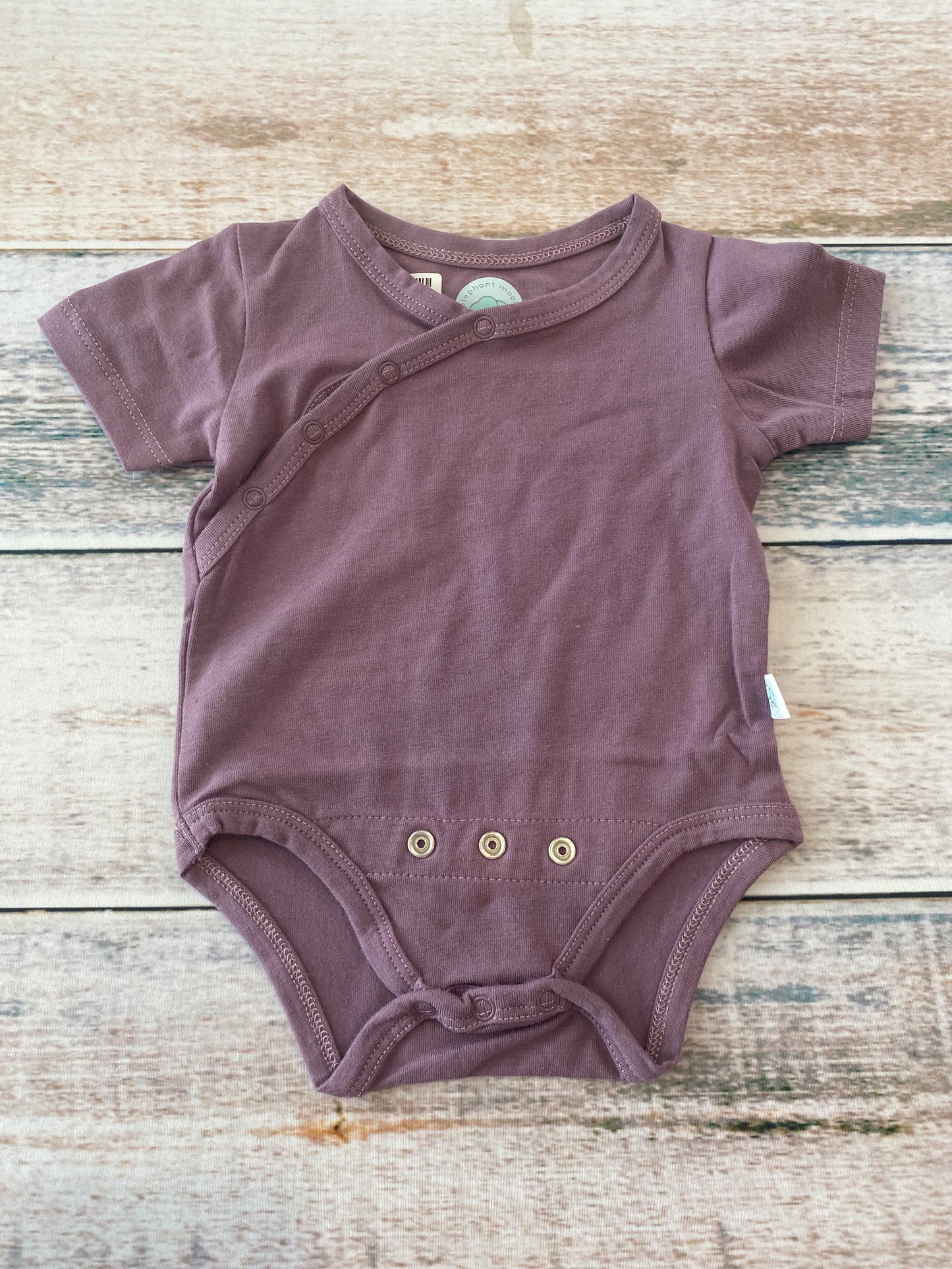 Elephant Moon Girls purple Onesie Size: 0-3 months purple