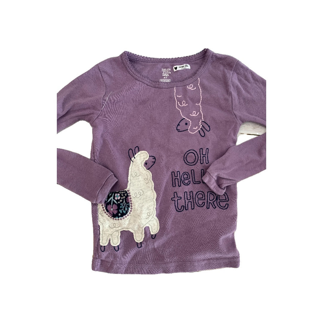 Carters Girls purple Pajamas Size: 4T purple