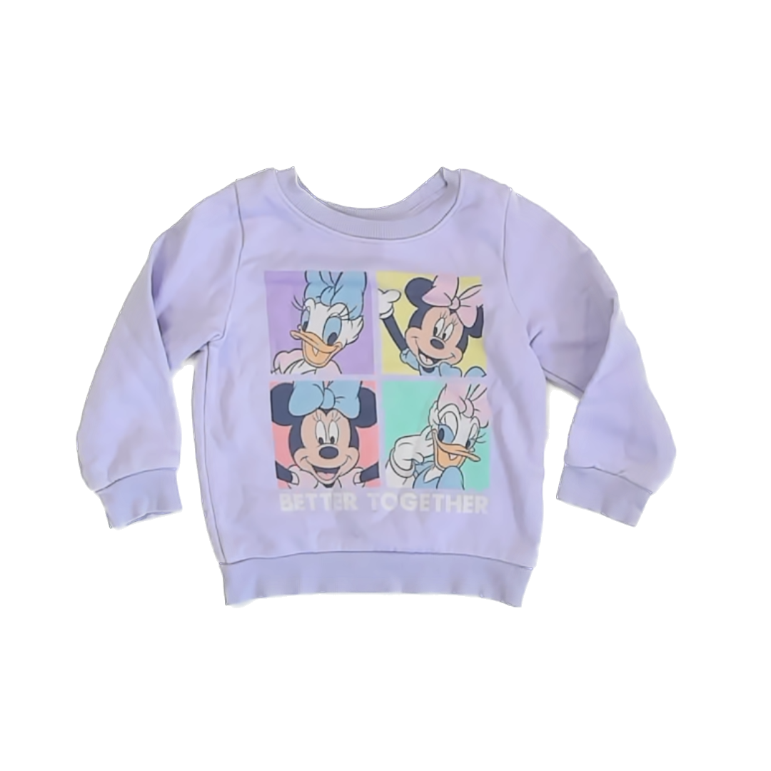Disney Girls Purple Sweatshirt Size: 2T Purple