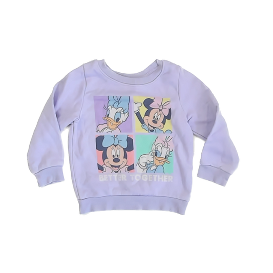 Disney Girls Purple Sweatshirt Size: 2T Purple