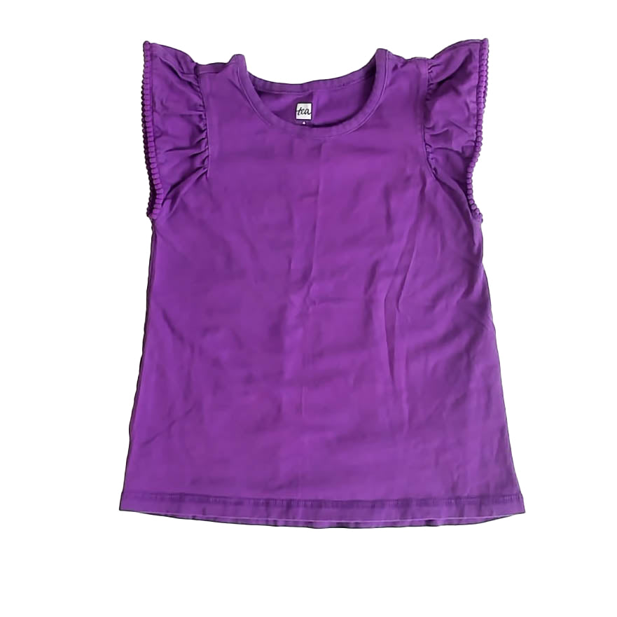 Tea Collection Girls Purple T-Shirt Size: 4T Purple