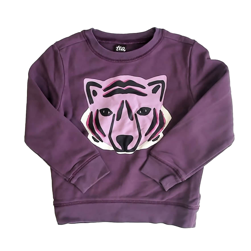 Tea Collection Girls Purple Sweatshirt Size: 4T Purple