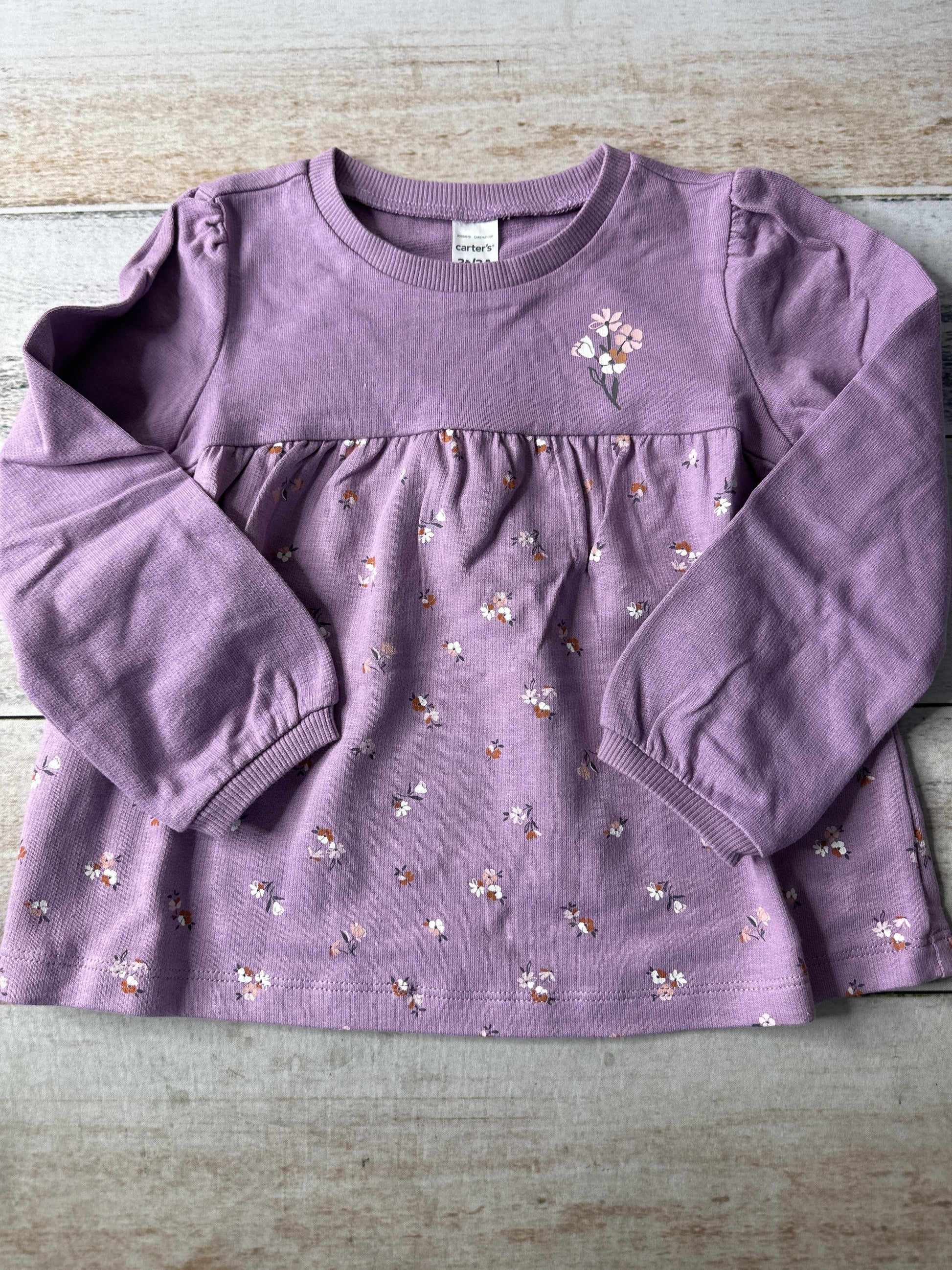 Carters Unisex purple Long Sleeve T-Shirt Size: 3T purple