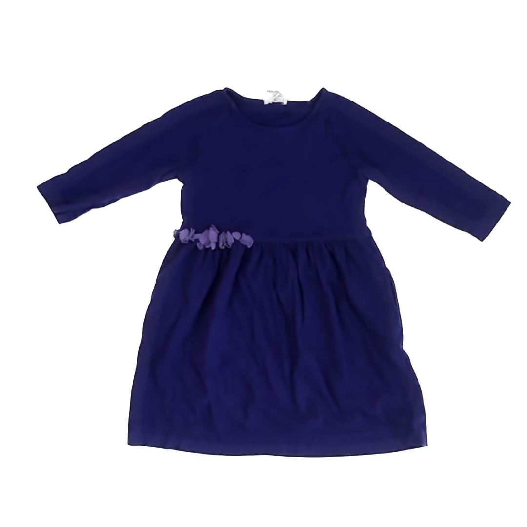 Crewcuts Girls Purple Dress Size: 5T Purple
