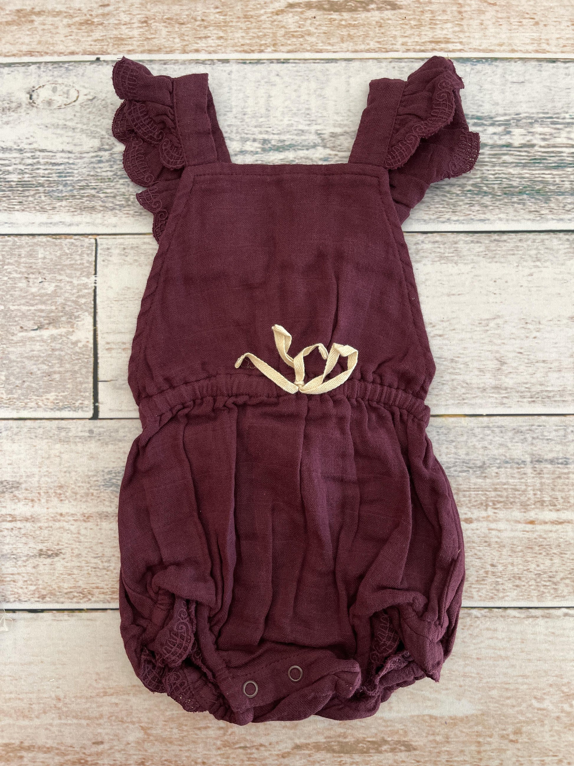 Jamie Kay Girls purple Romper Size: 12 months purple