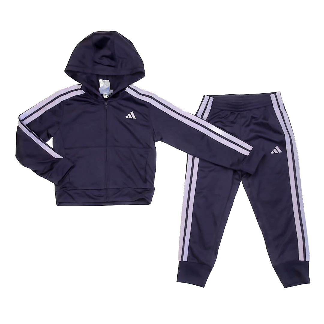 Adidas Girls Purple Apparel Sets Size: 5T Purple