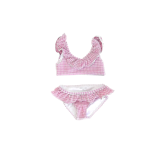 Janie and Jack Girls Purple 2-piece Swimsuit Size: 6 Years Purple