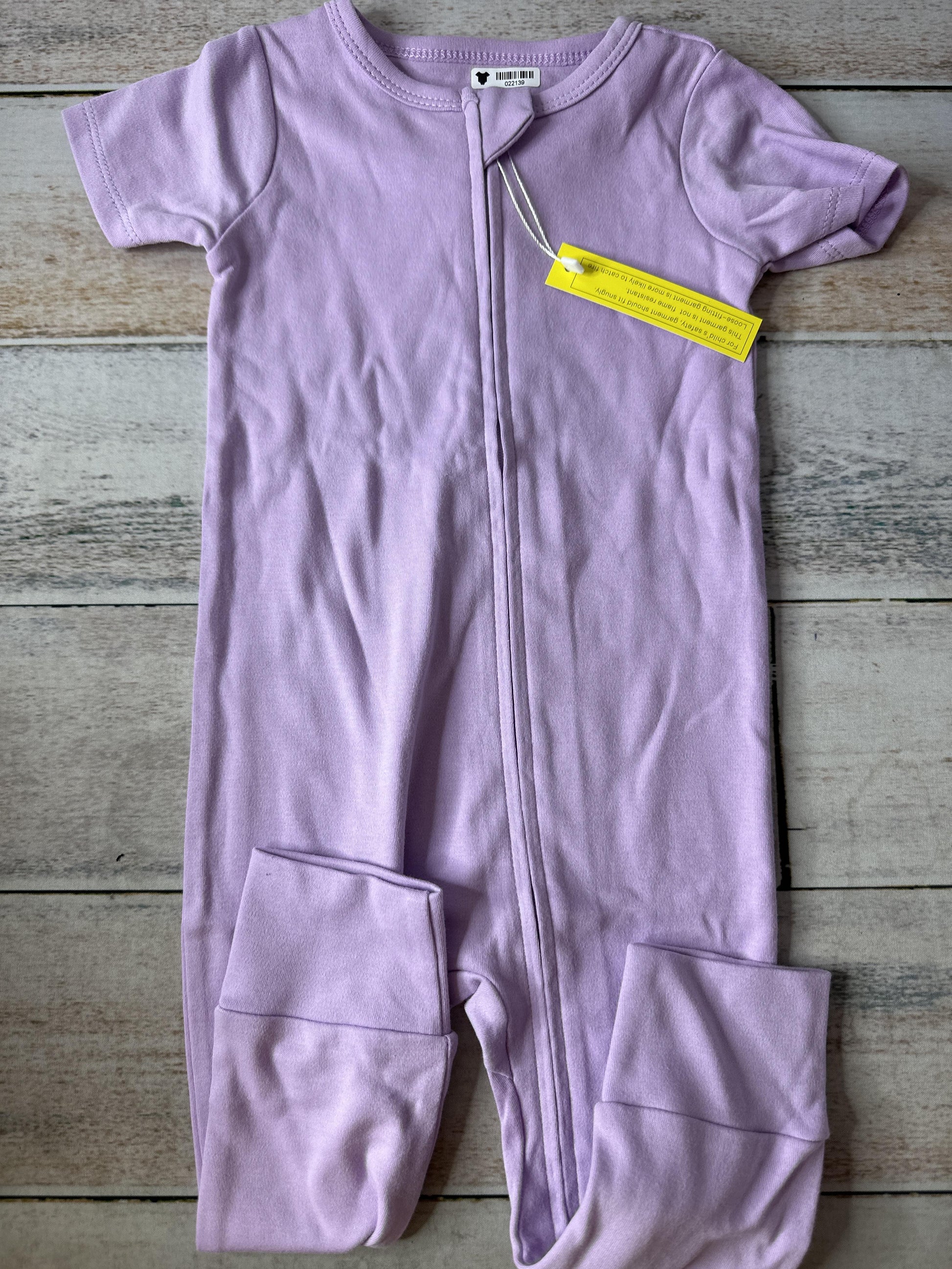Aablexema Girls purple Button Down Short Sleeve Size: 12-18 months purple