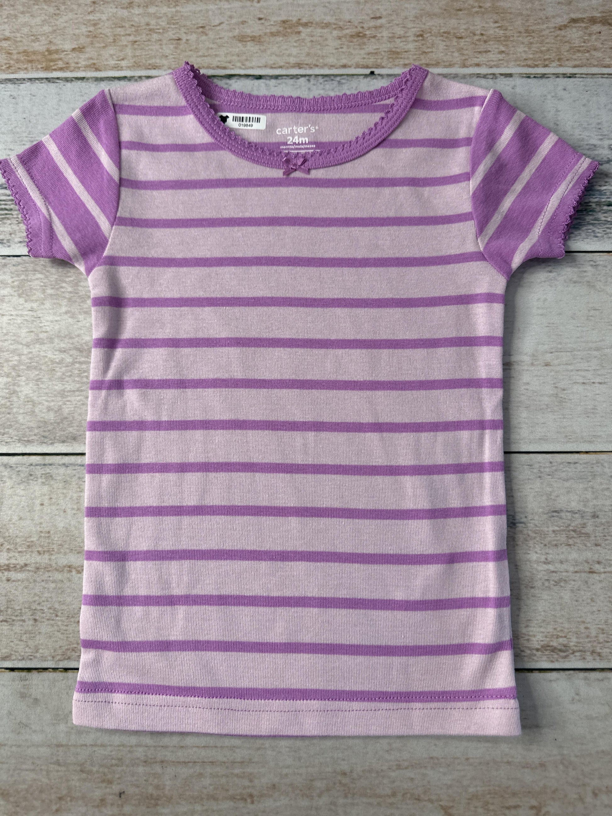 Carters Girls purple Pajamas Size: 24 months purple