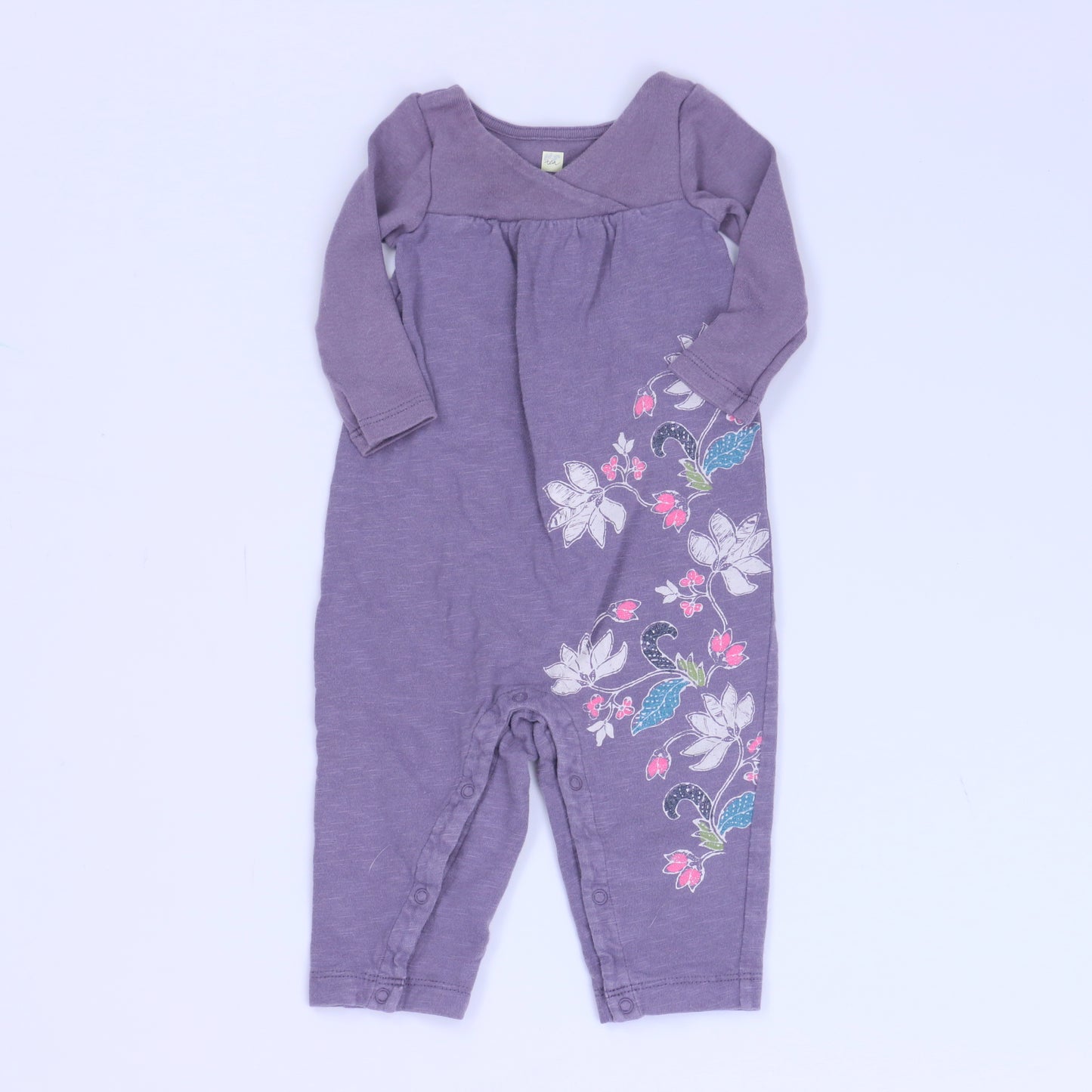 Tea Girls Purple Long Sleeve Outfit Size: 0-3 Months