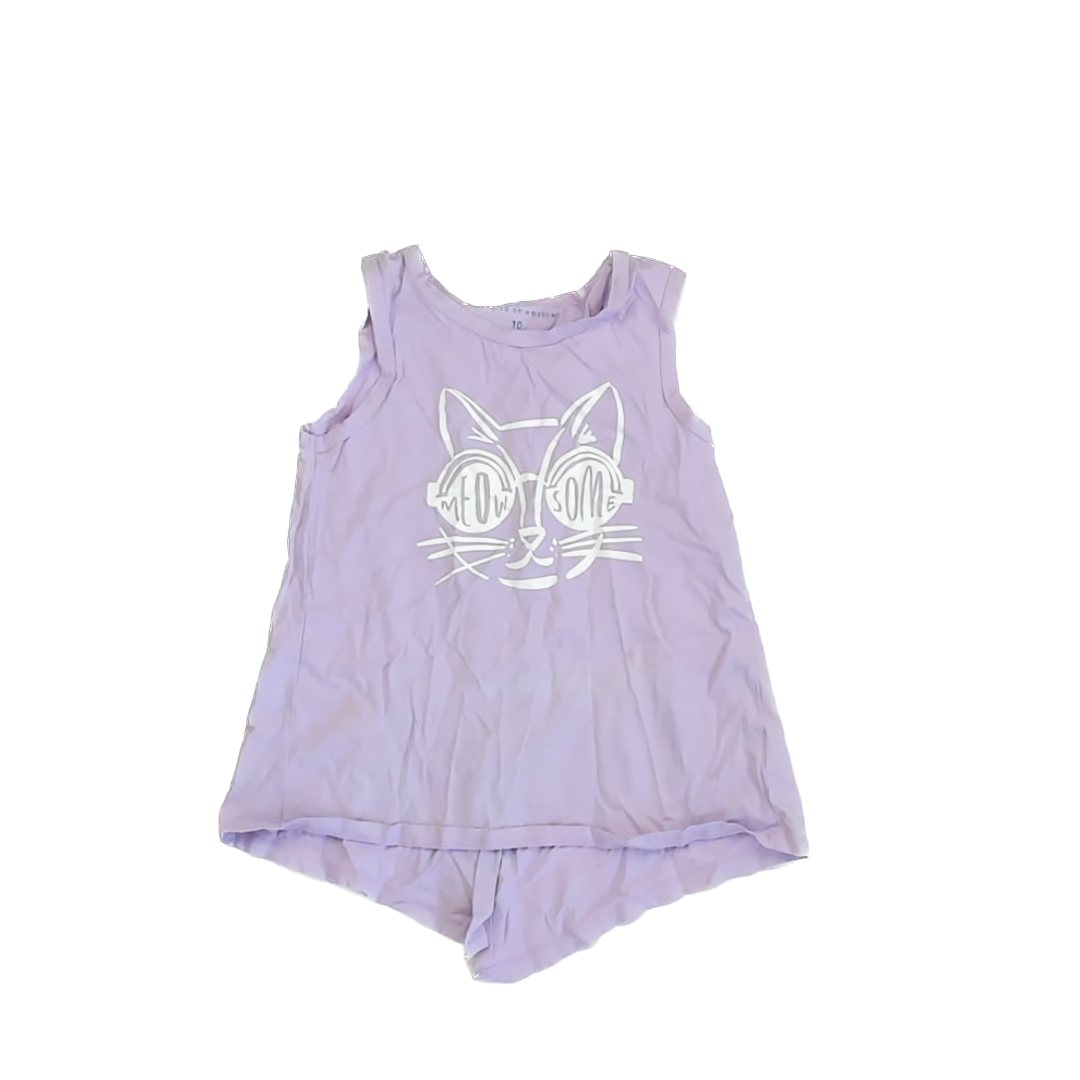 Rockets Of Awesome Girls Purple Tank Top Size: 10 Purple