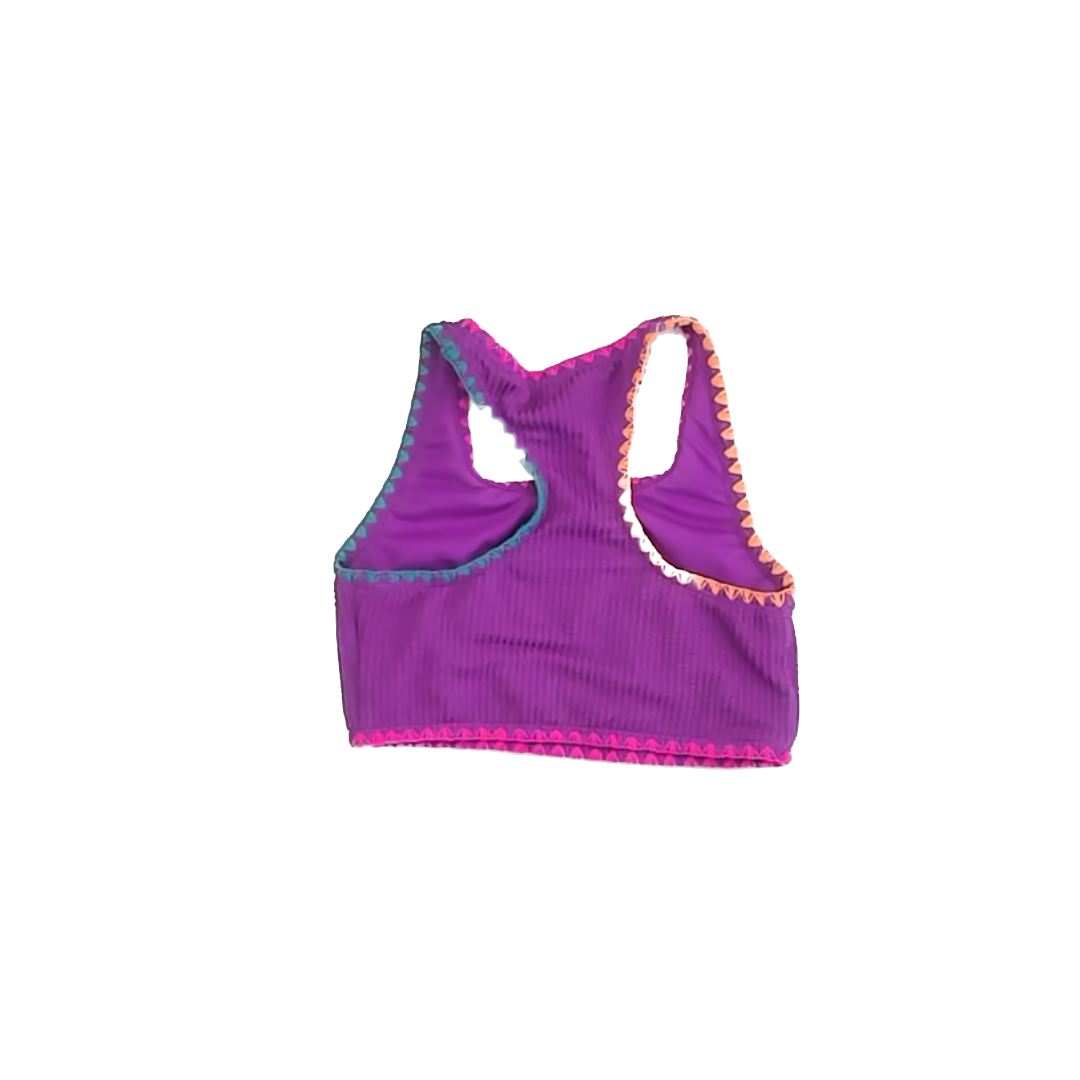Land's End Girls Purple Swimwear Size: M (8) Purple