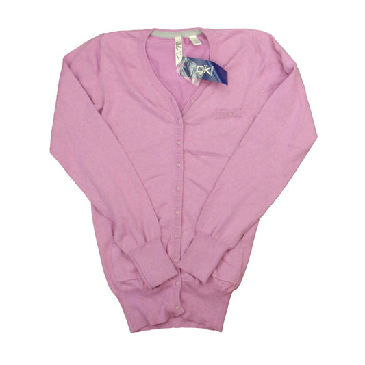 Okaidi Girls Purple Cardigan Size: 12 Years