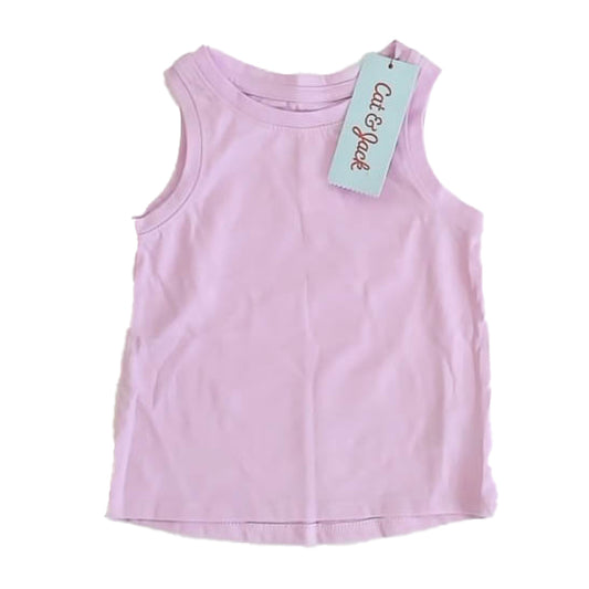 Cat & Jack Girls Purple Tank Top Size: 12 Months Purple