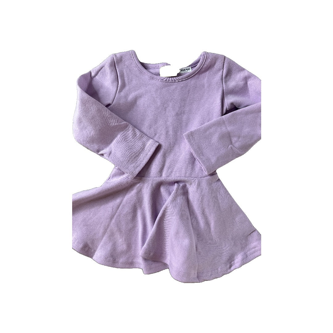 Cavigour Girls purple Long Sleeve T-Shirt Size: 18-24 months purple
