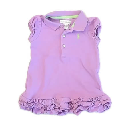 Ralph Lauren Girls Purple Dress Size: 6 Months Purple