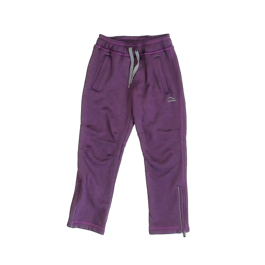 LL Bean Girls Purple Casual Pants Size: 5-6 Years Purple