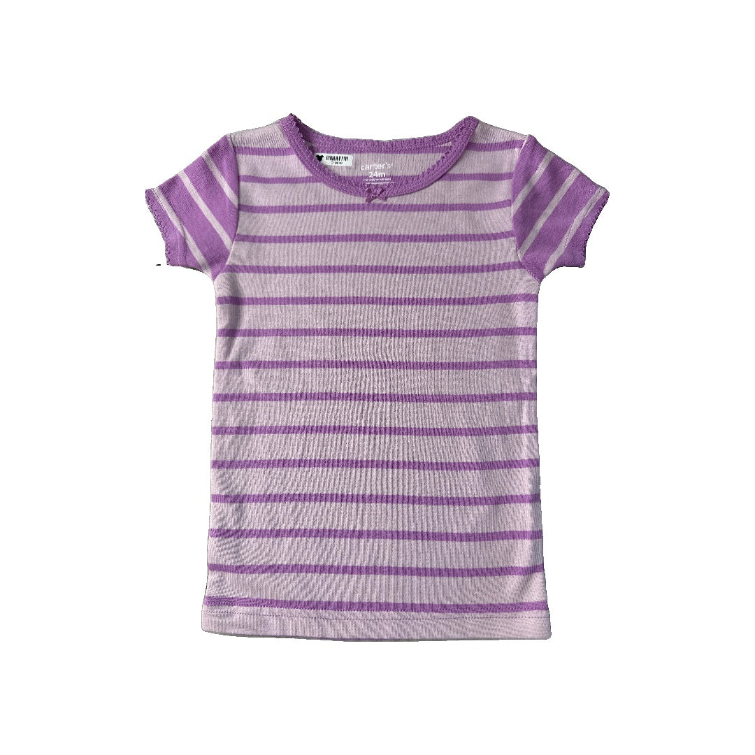 Carters Girls purple Pajamas Size: 24 months purple