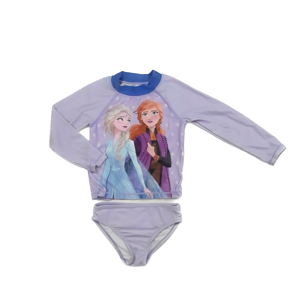Frozen Girls Purple 2-piece Swimsuit Size: 3T Purple